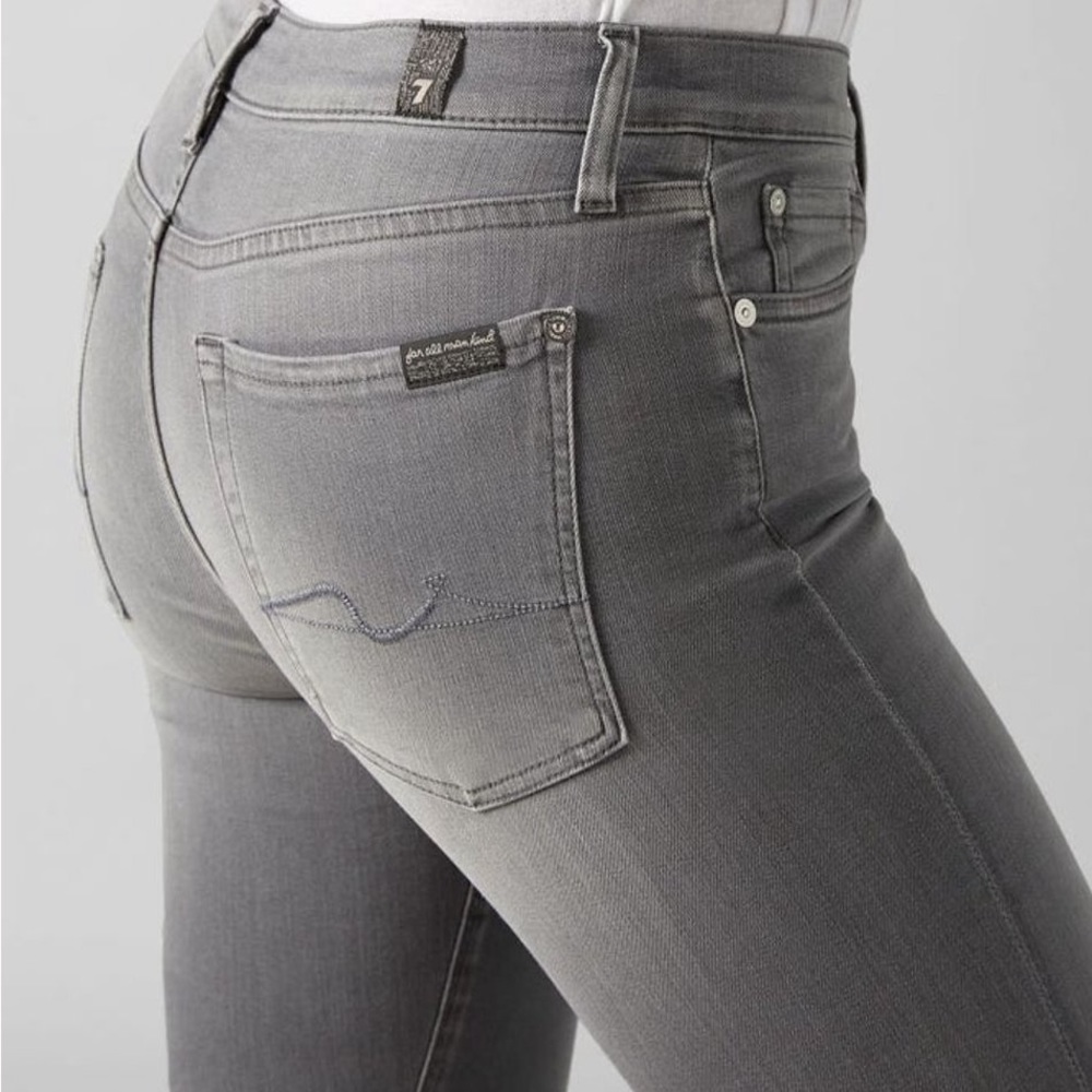 7 For All Mankind High Waist Cropped Skinny